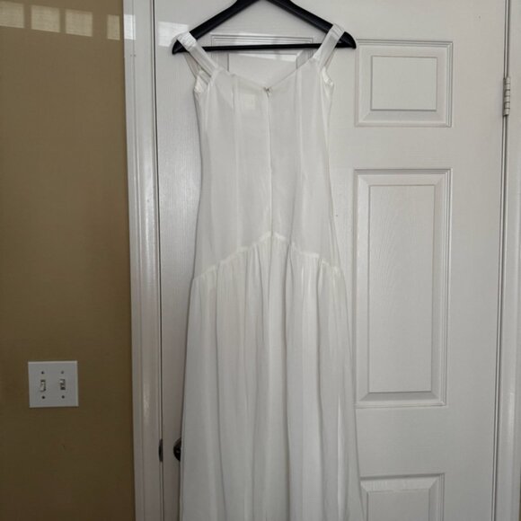Selfie Leslie Angel Biba Drop Waist Maxi Dress - White - Picture 6 of 7